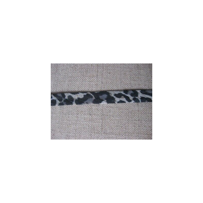 mt 1 PASSAMANERIA A METRAGGIO IN RASO MACULATO GRIGIO CM 1,5 HOBBY CUCITO