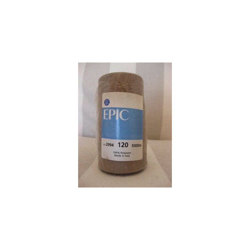 FILATO EPIC 120 MT 5000 100% POLIESTERE COLORE 8565 BEIGE SCURO X CUCITURE