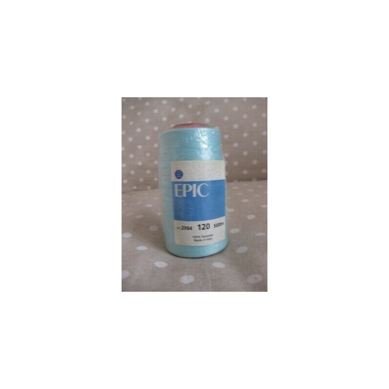 FILATO EPIC 120 MT 5000 100% POLIESTERE COL 6389 AZZURRO X CUCITURE