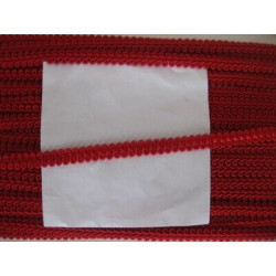 Metri 1 di Passamaneria in cotone lavorato rosso alta cm. 1,5
