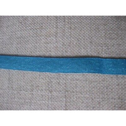 mt 7 PASSAMANERIA IN TESSUTO LUCIDO AZZURRO CM 1 HOBBY CUCITO