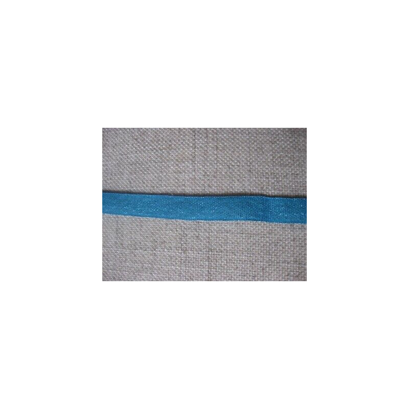 mt 7 PASSAMANERIA IN TESSUTO LUCIDO AZZURRO CM 1 HOBBY CUCITO