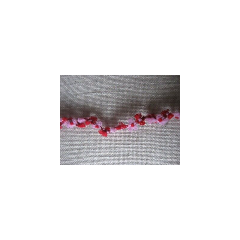 mt 1,5 PASSAMANERIA BELLISSIMA IN TULLE A FIORE ROSA CM 1 HOBBY CUCITO