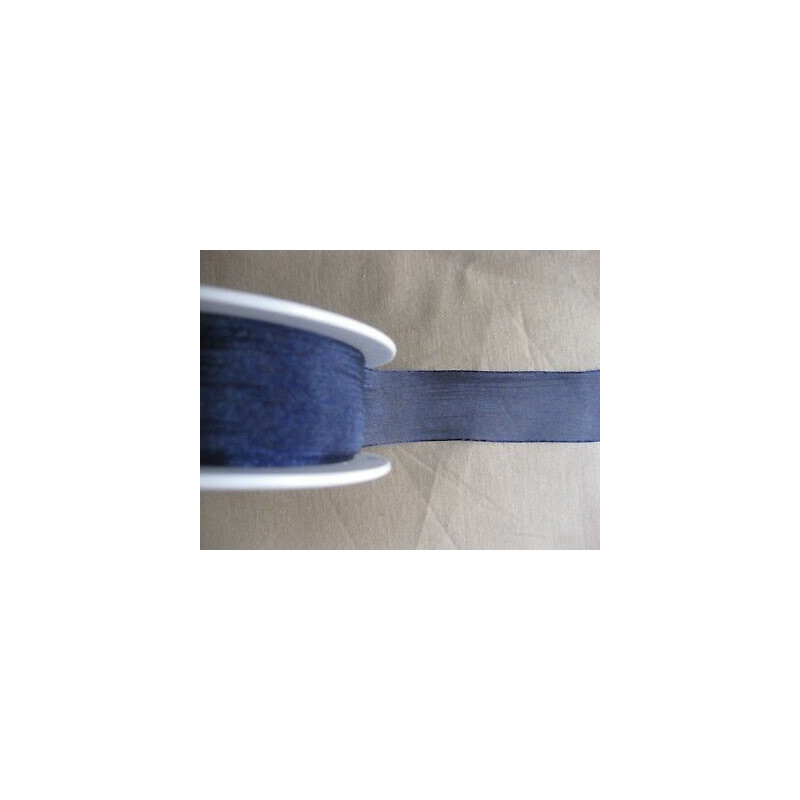 Mt. 1 Passamaneria, Nastro di tulle blu alto cm. 2