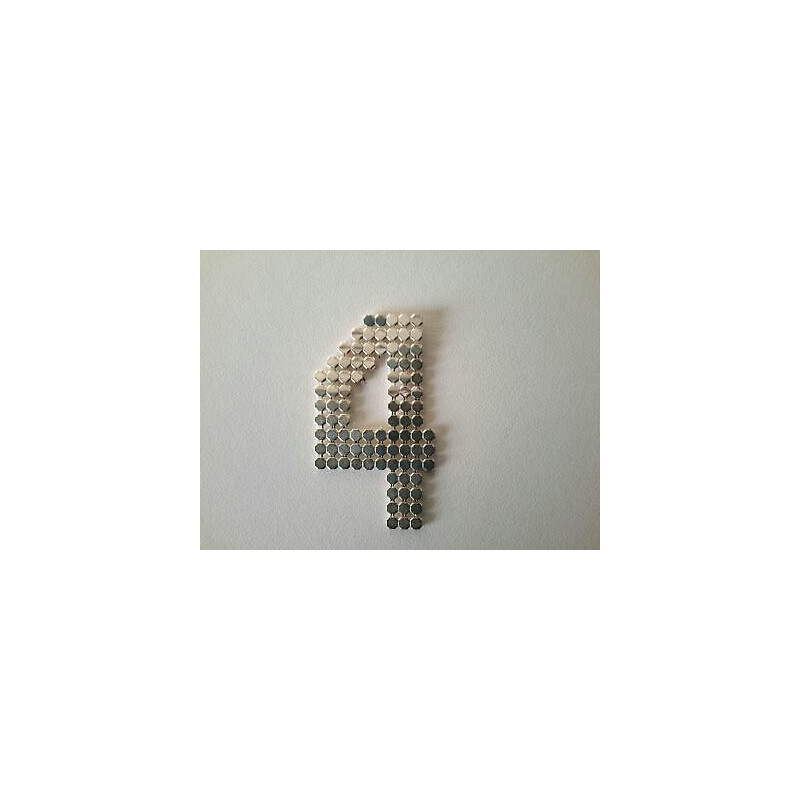 n 1 Applicazione decoro numero 4 in strass da cucire colore argento cm 2,5