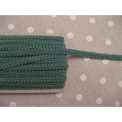1394 Metri 1 di Passamaneria in cotone lavorato verde alta cm. 1