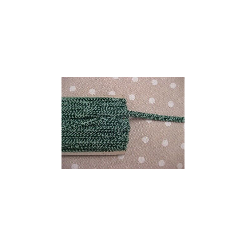 1394 Metri 1 di Passamaneria in cotone lavorato verde alta cm. 1
