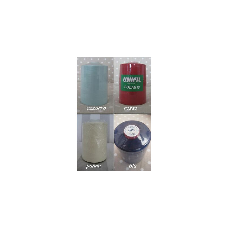Cono da 10.000 YDS filato cucirino UNIFIL POLARIS in 100% Poliestere