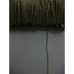 mt 2 CORDINO INTRECCIATO A METRAGGIO DA 0,3 CM COLORE GIALLO ORO
