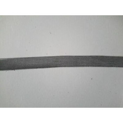 Metri 5 di Passamaneria retina maglina elastica nero alta mm 8