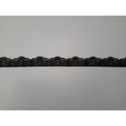 Metri 1 di Passamaneria in pizzo nero alta cm 1,5