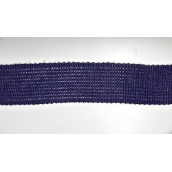 Metri 1 Passamaneria in tessuto maglina blu scuro alta cm. 3