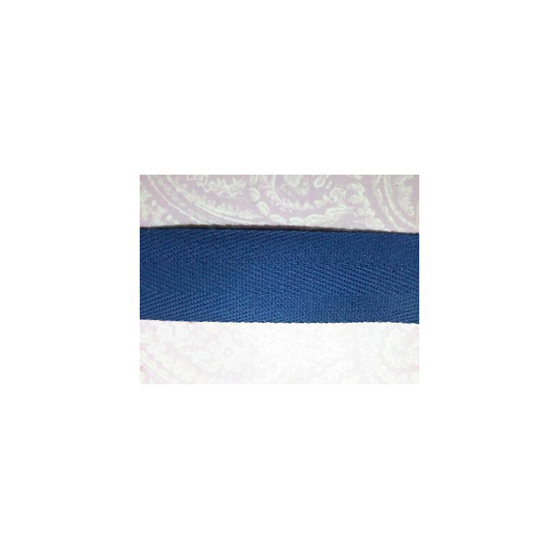 Metri 5 circa fettuccia passamaneria tessuto cotone bluette in spiga alta 
