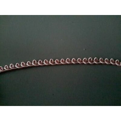 Metri 1 di Passamaneria in cotone lavorato ROSA alta mm 4