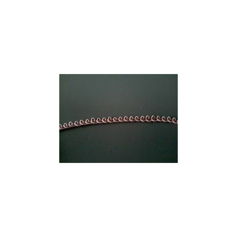 Metri 1 di Passamaneria in cotone lavorato ROSA alta mm 4