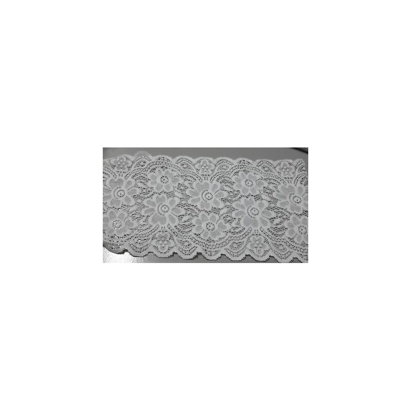 Metri 1 Passamaneria pizzo merletto bianco alta cm 15 circa
