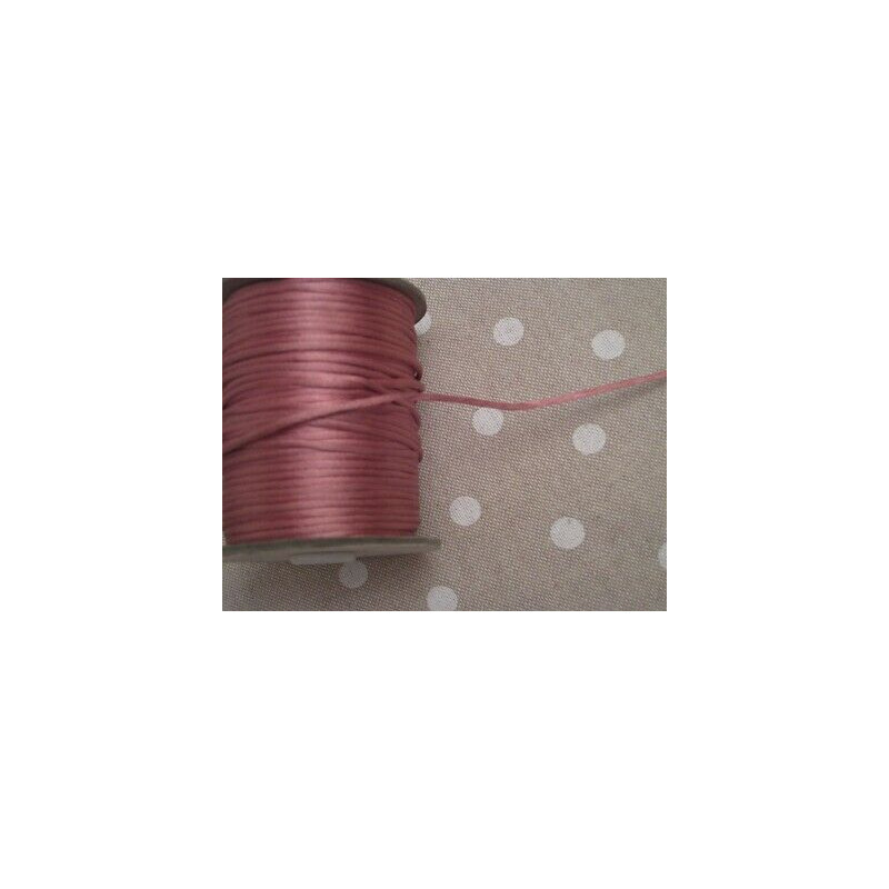 MT3 CODA TOPO CORDA CORDINO CORDONCINO BRACCIALETTI ROSA ANTICO BIGIOTTERIA