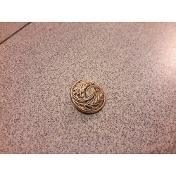 N. 1 Bottone bellissimo in plastica colore oro foro dietro mm 27 circa