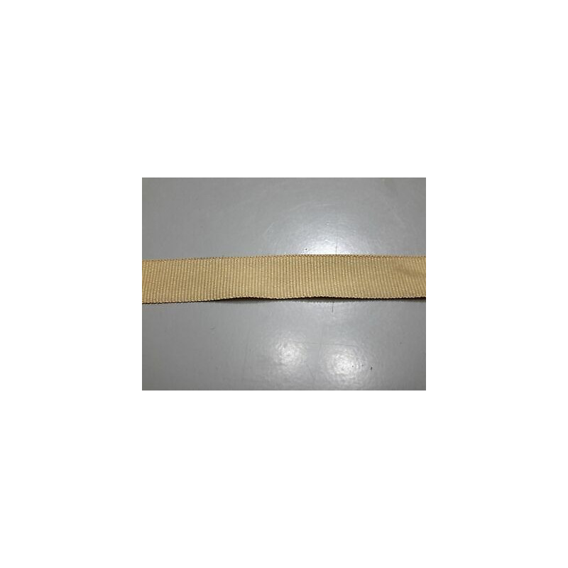 Metri 5 circa fettuccia passamaneria tessuto cotone beige a coste alta cm 