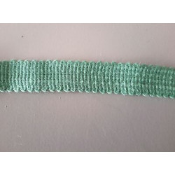 Metri 5 di Passamaneria bordatura in tessuto lavorato verde B cm. 1,5