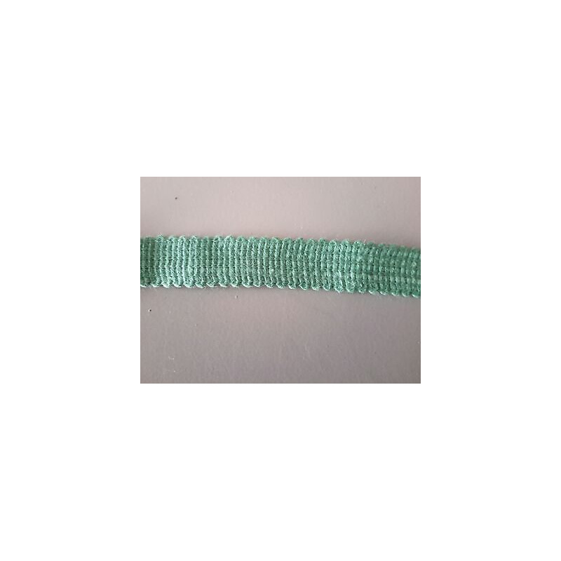 Metri 5 di Passamaneria bordatura in tessuto lavorato verde B cm. 1,5