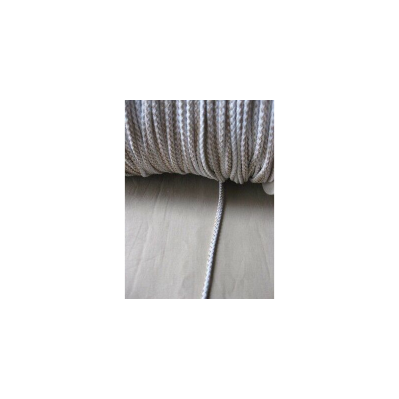 mt 10 CODA DI TOPO CORDA CORDINO BIANCO BEIGE BRACCIALETTI ALTRE CREAZIONI