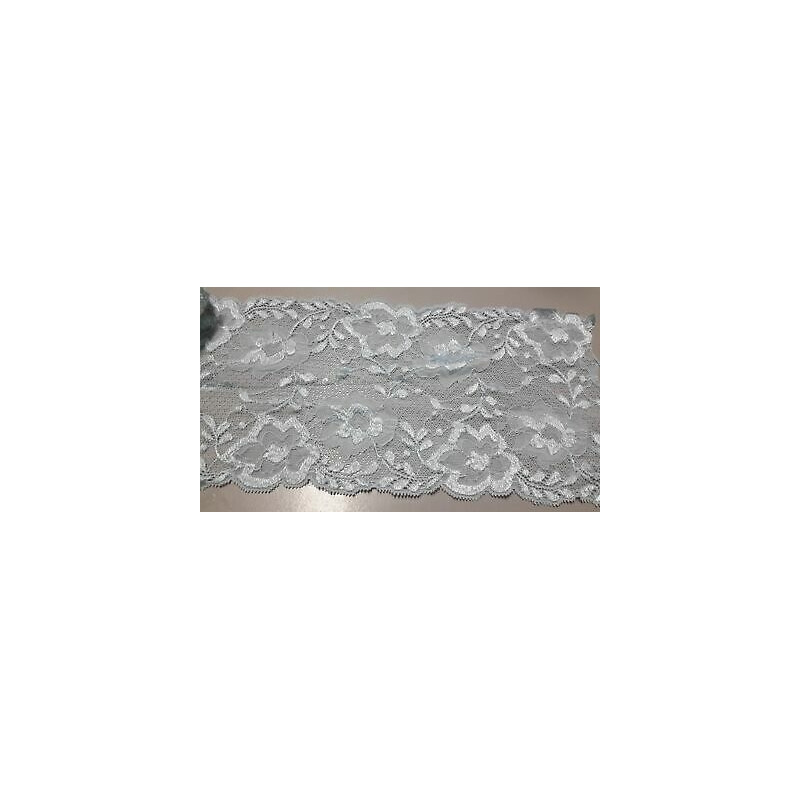 Metri 1 Passamaneria pizzo merletto azzurro alta cm 15 circa