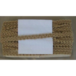 Metri 1 di Passamaneria in lana lavorata beige alta cm. 1
