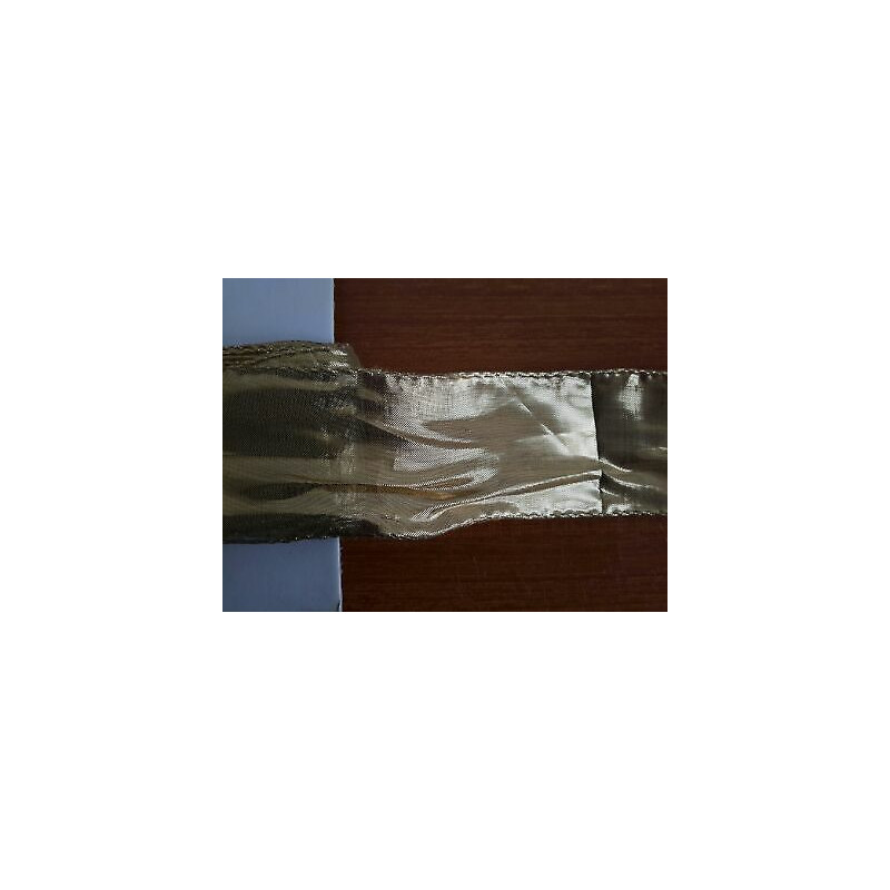 OCCASIONE!!! Nastro in organza tulle mt.10 oro cm 4 con bordi semirigidi p
