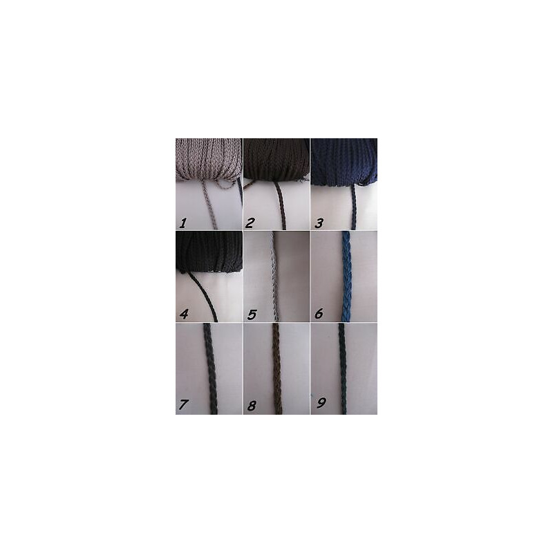 Mt. 3 cordino cordoncino a treccia mm 3 passamaneria corda embrasse