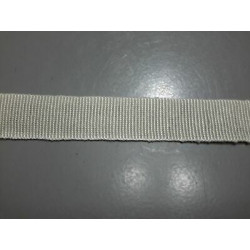 Metri 5 circa fettuccia passamaneria tessuto cotone panna a coste alta cm 
