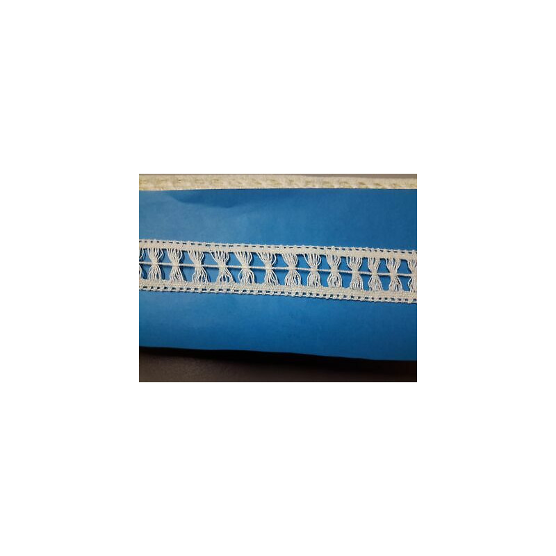 Metri 30 Passamaneria pizzo merletto panna allta cm 2 circa