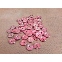 n 60 Bottoni rotondi in plastica colore bordeaux 2 fori mm 15 circa