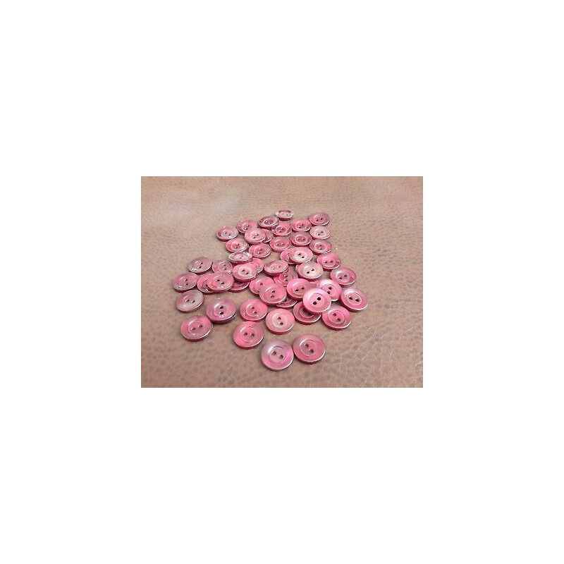 n 60 Bottoni rotondi in plastica colore bordeaux 2 fori mm 15 circa