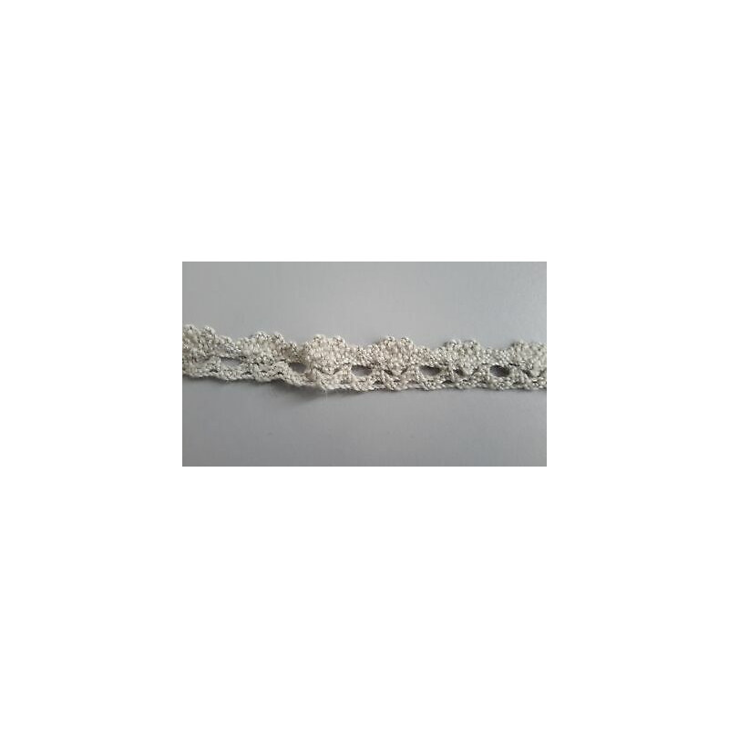 Metri 1 di Passamaneria in pizzo macramè merletto colore beige alta cm 1,6