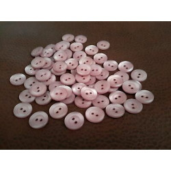 n 60 Bottoni rotondi in plastica colore lilla 2 fori mm 15 circa