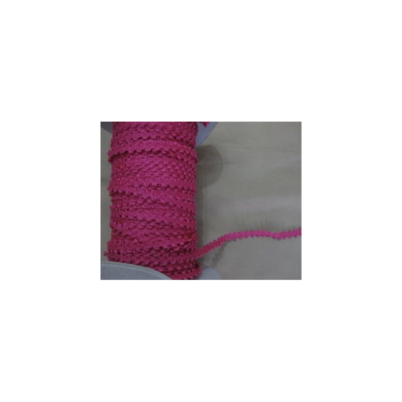 Metri 1 di Passamaneria in cotone lavorato fuxia alta cm. 0,5
