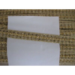 Metri 1 di Passamaneria beige e oro alta cm. 2