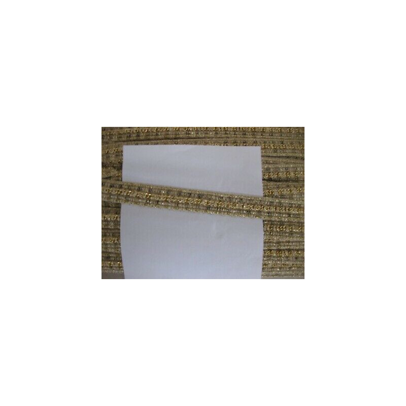 Metri 1 di Passamaneria beige e oro alta cm. 2