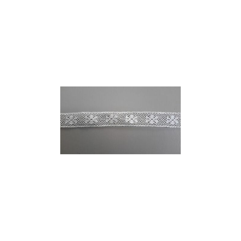 Metri 1 di Passamaneria in pizzo merletto colore bianco alta cm 1,2
