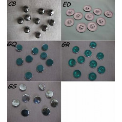 N. 10 Bottoni bellissimi rotondi in metallo