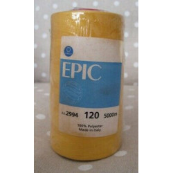 FILATO EPIC 120 MT 5000 100% POLIESTERE COLORE 1425 GIALLO ORO X CUCITURE