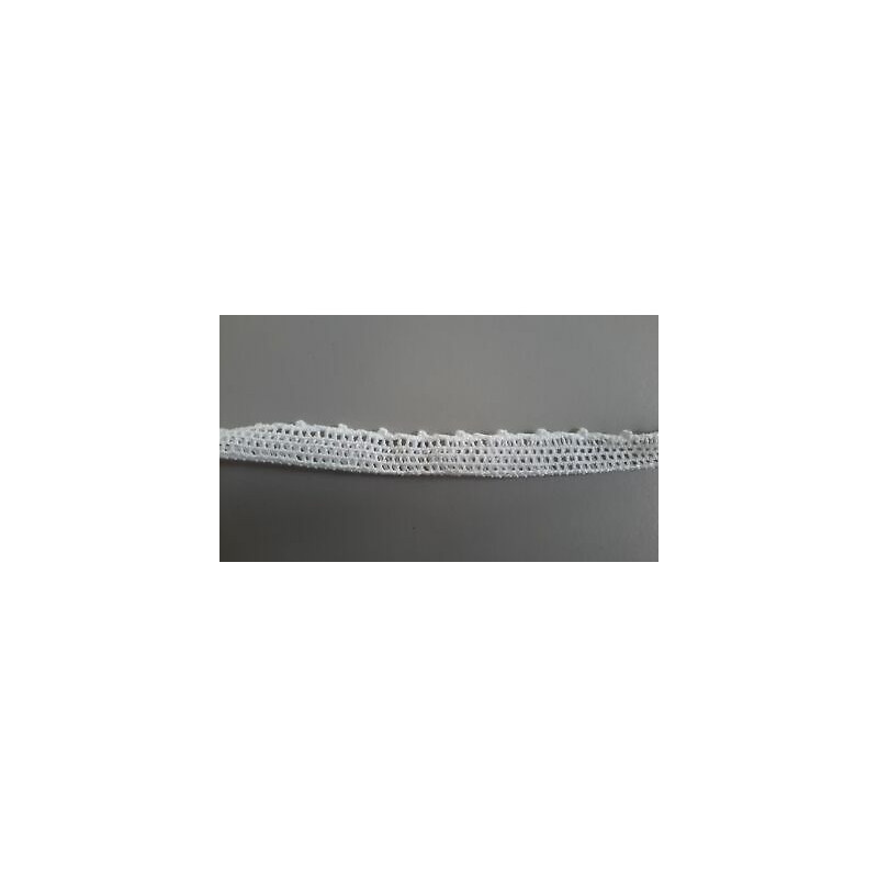 Metri 1 di Passamaneria in pizzo merletto colore bianco alta cm 1