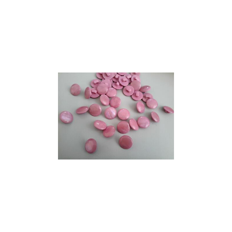 n 10 Bottoni rotondi in plastica colore lilla cm 1,5 foro dietro