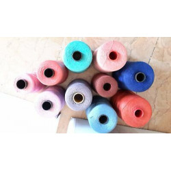 2 kg circa filato ricamo e teleria Titolo 12 100% puro cotone colori vari