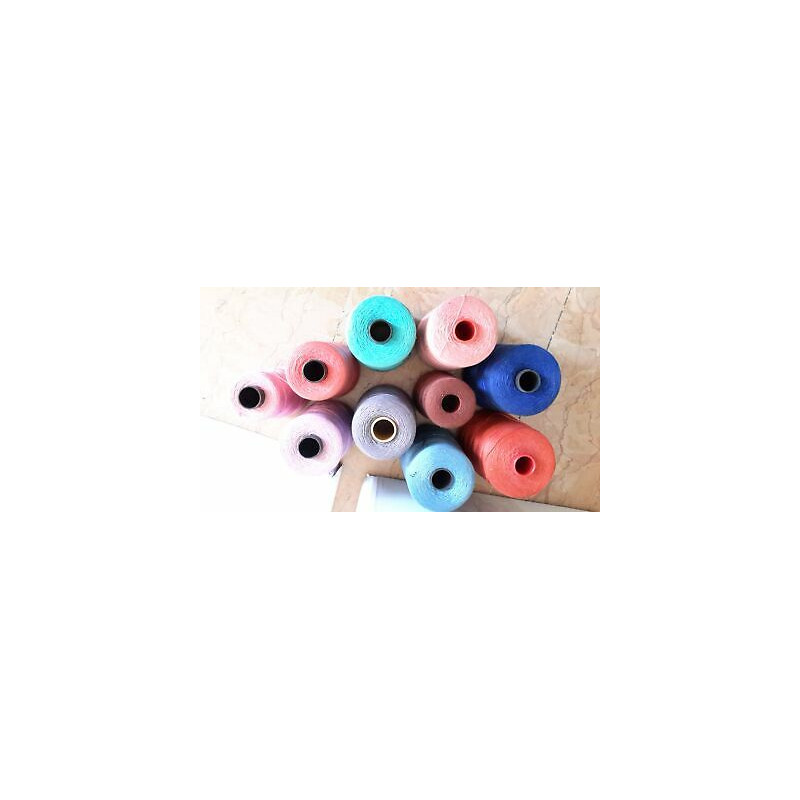2 kg circa filato ricamo e teleria Titolo 12 100% puro cotone colori vari