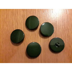 N. 5 Bottoni bellissimi rotondi in plastica colore verde foro dietro cm 3,