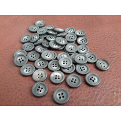 n 60 Bottoni rotondi in plastica colore grigio sfumato 4 fori mm 14 circa
