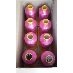 30.000 mt. circa di filato cucirino 9000 Et 15 viscosa 100% fuxia 3539 co
