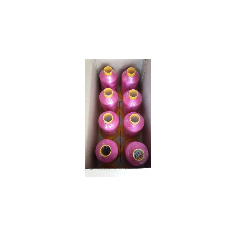 30.000 mt. circa di filato cucirino 9000 Et 15 viscosa 100% fuxia 3539 co